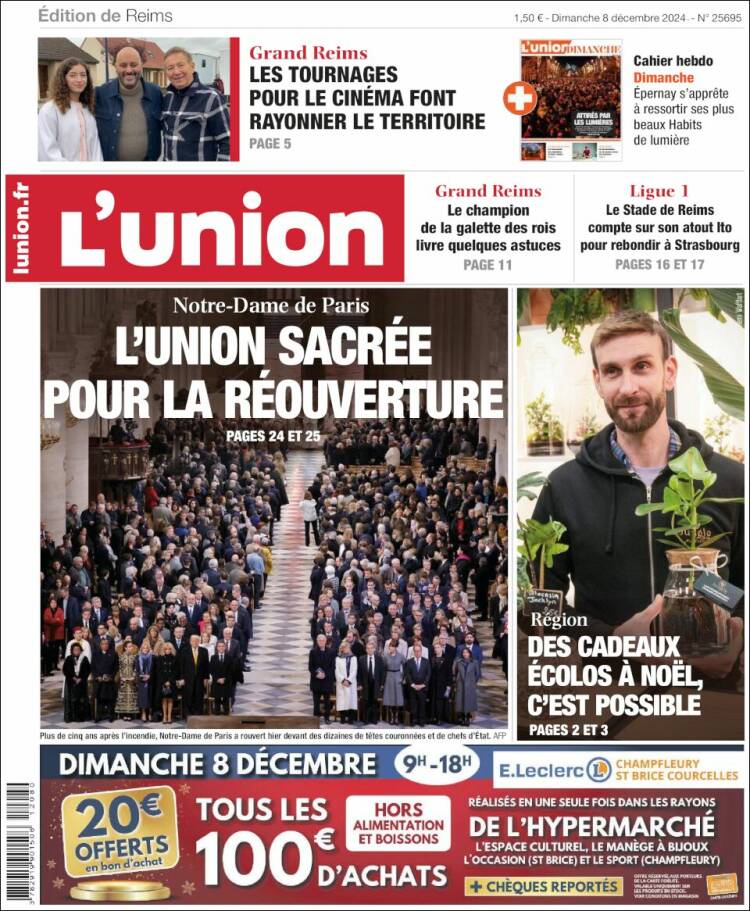 Portada de L'Union (Francia)