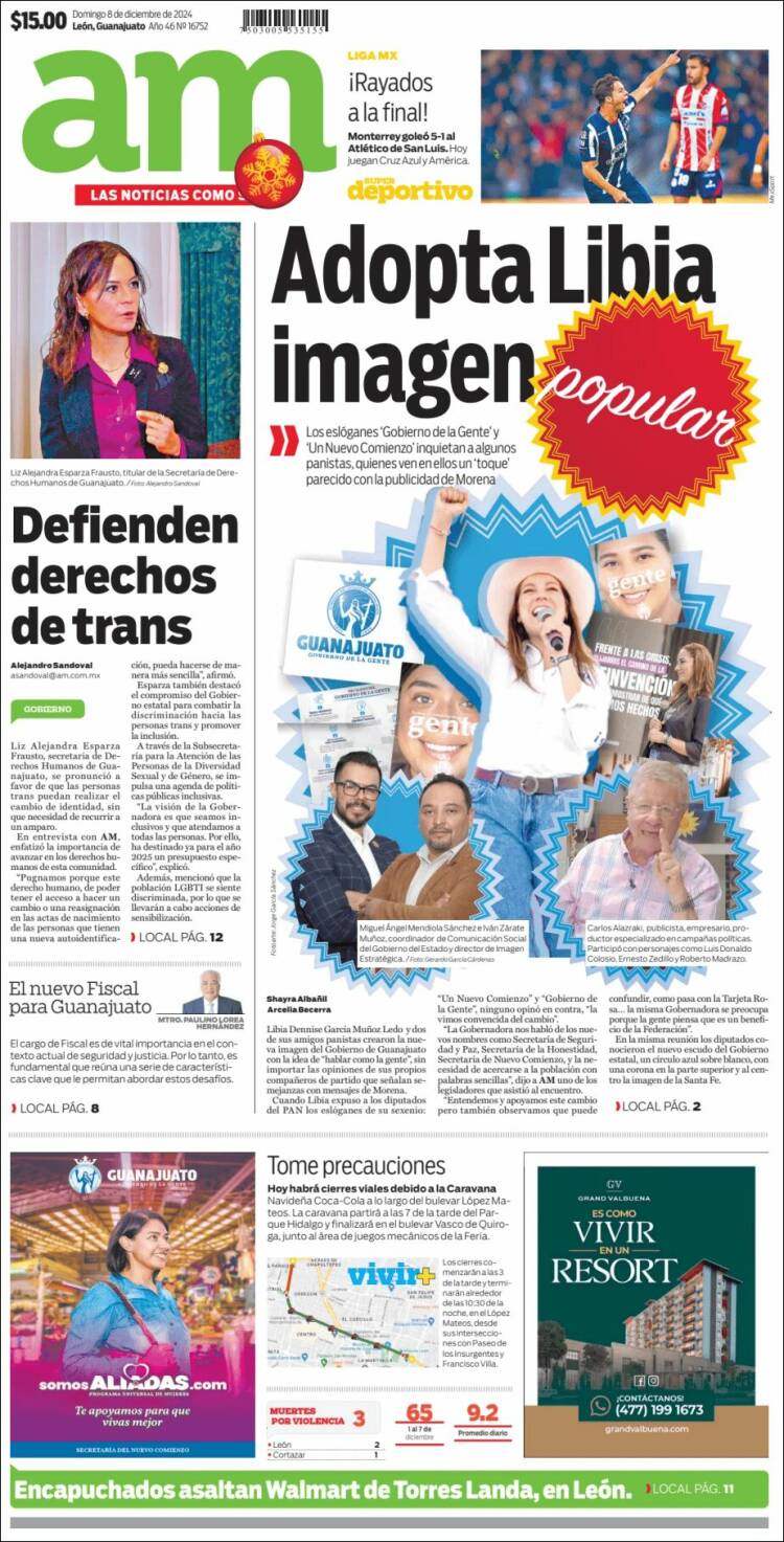 Portada de Al Día A.M. (M&eacute;xico)