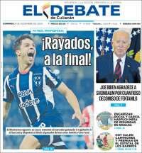 Portada de El Debate de Culiacán (México)