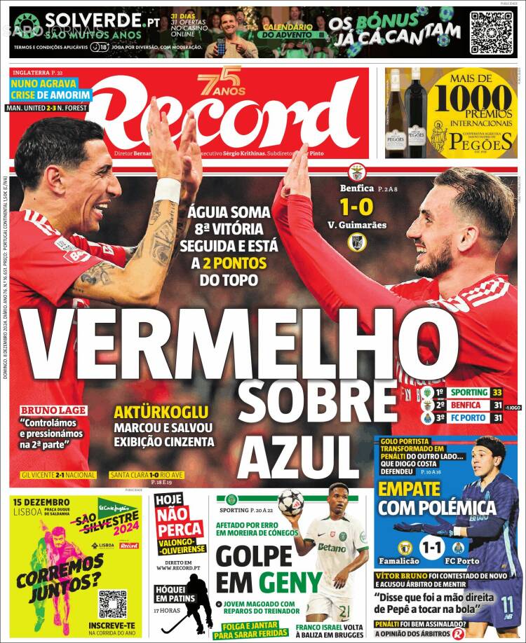 Portada de Record (Portugal)