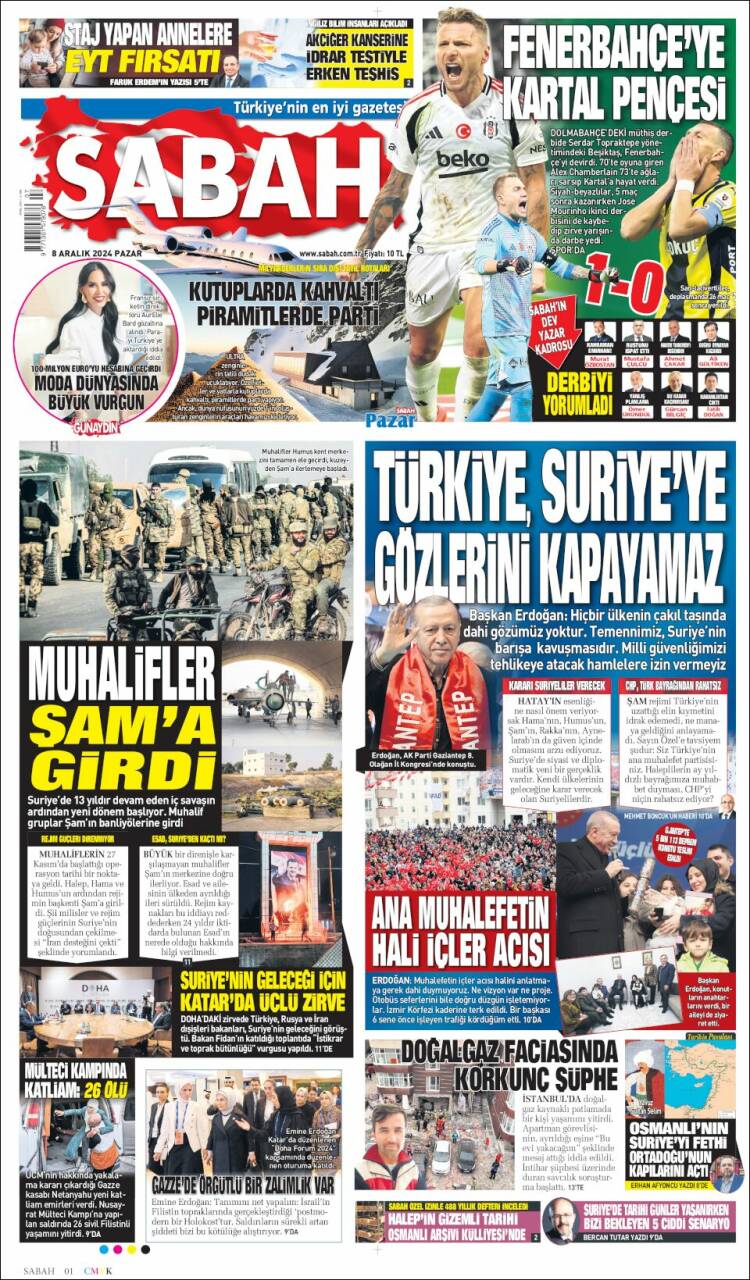 Portada de Sabah (Turqu&iacute;a)