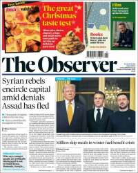 Portada de The Observer (Reino Unido)