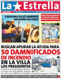 Portada de La Estrella de Concepción (Chile)
