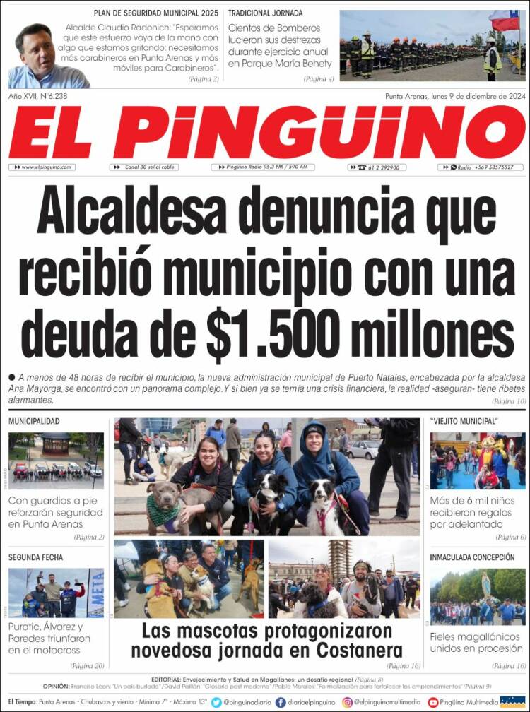 Portada de El Pingüino (Chile)