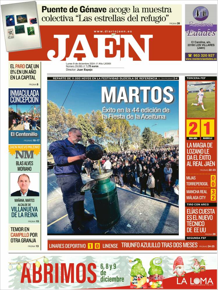 Portada de Diario Jaén (España)