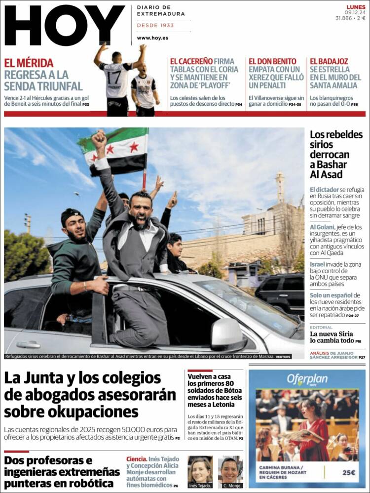 Portada de Hoy - Caceres (España)