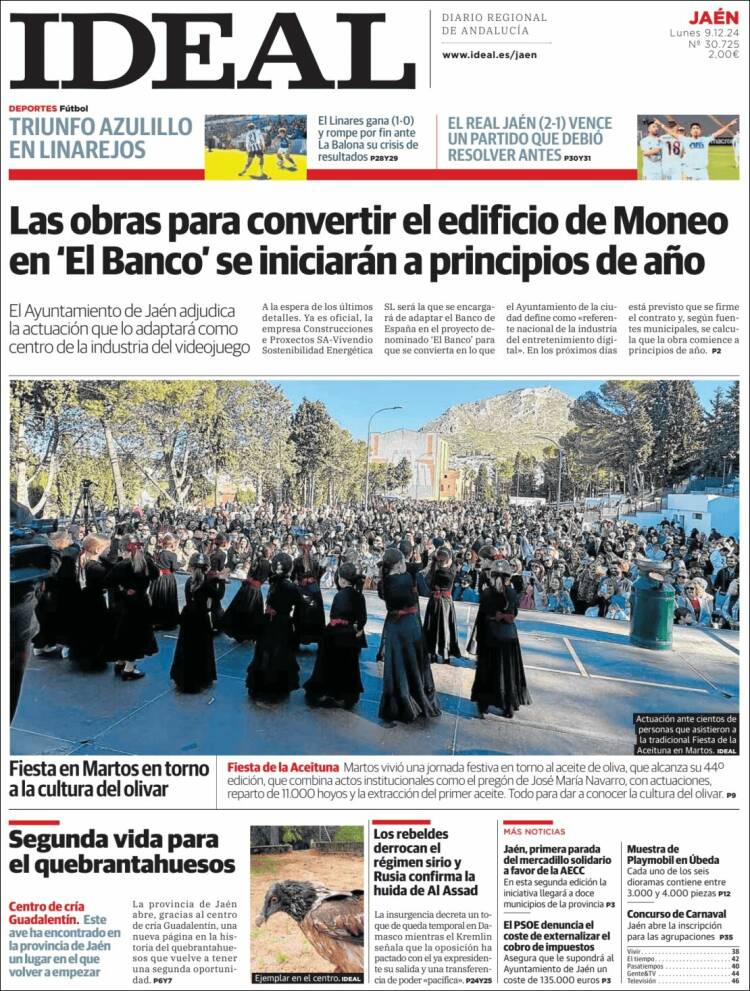 Portada de El Ideal de Jaén (España)