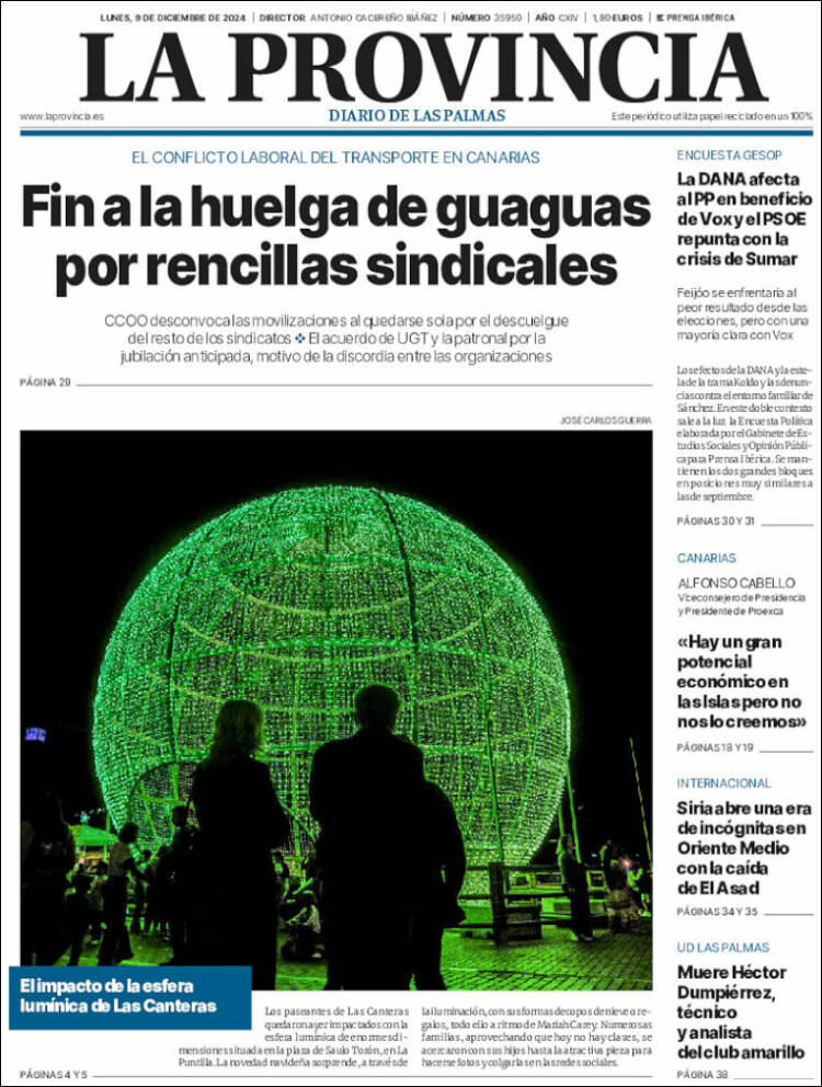 Portada de La Provincia (España)