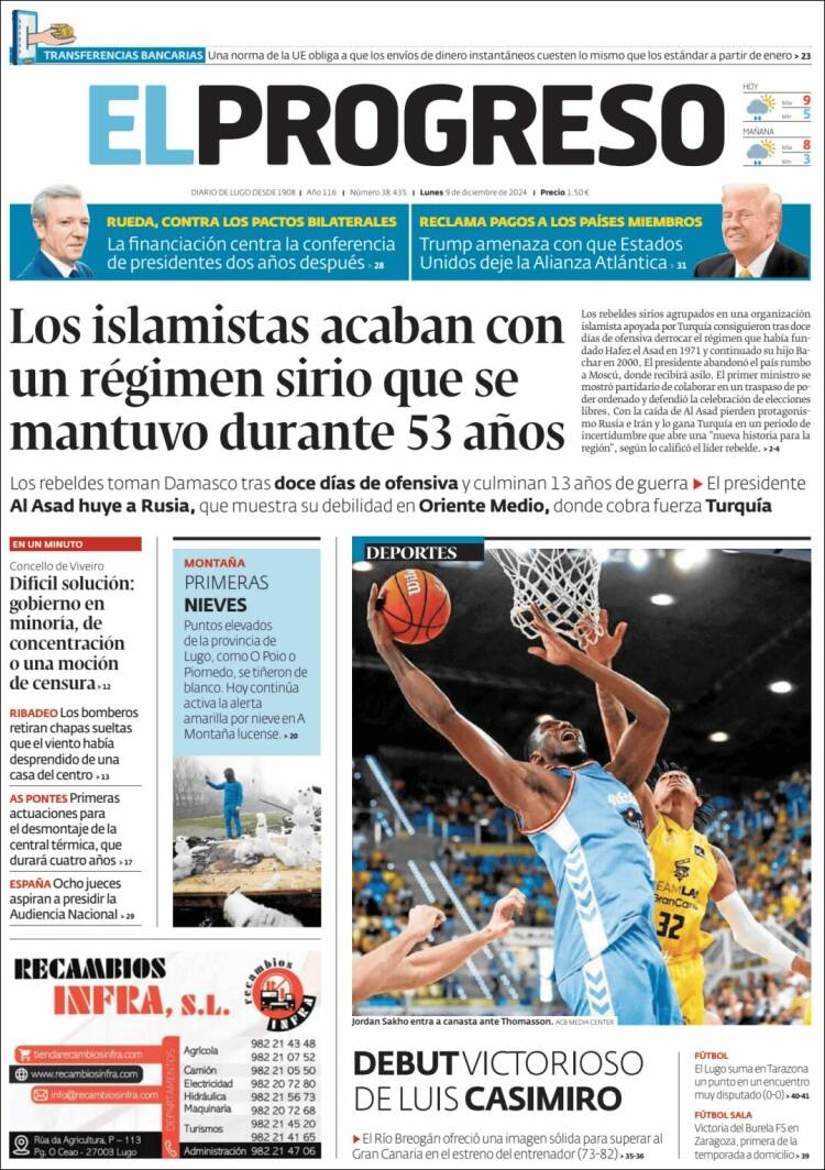 Portada de El Progreso (España)