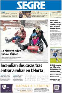 Portada de Segre  (España)