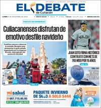 Portada de El Debate de Culiacán (México)