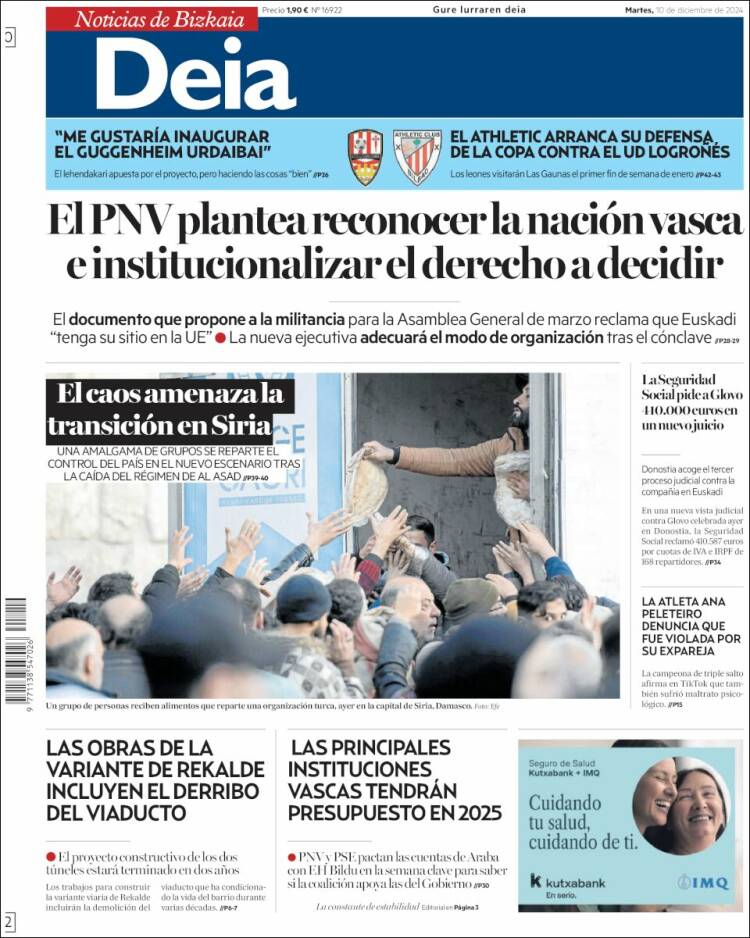 Portada de Deia (España)