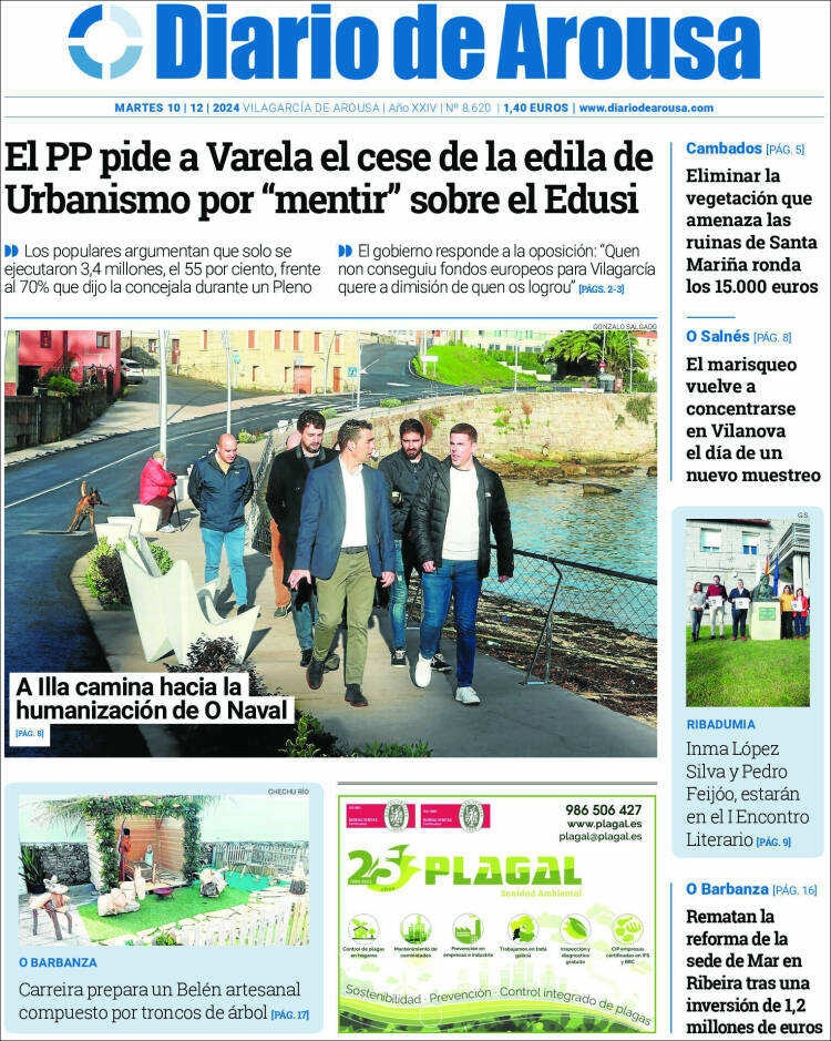 Portada de Diario de Arousa (España)