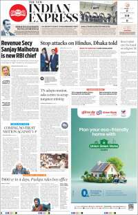 Portada de New Indian Express (India)