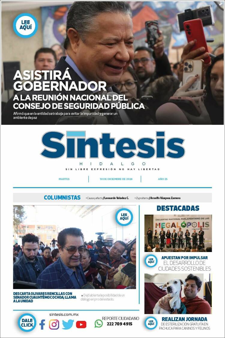 Portada de Sistesis - Hidalgo (M&eacute;xico)