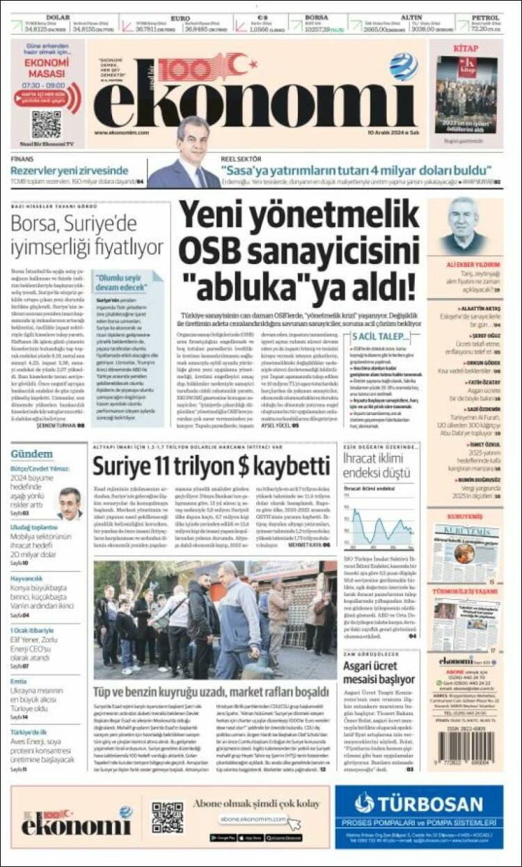 Portada de Dünya (Turqu&iacute;a)