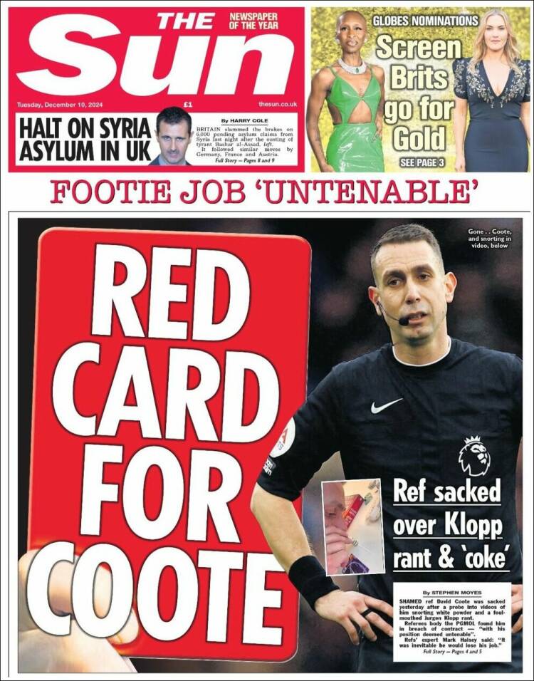 Portada de The Sun (Reino Unido)