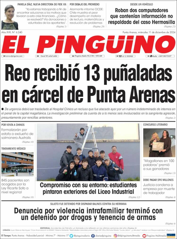 Portada de El Pingüino (Chile)