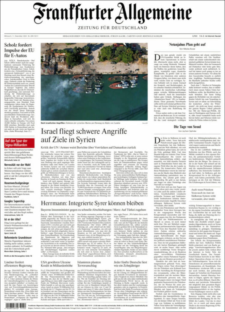 Portada de Frankfurter Allgemeine (Germany)