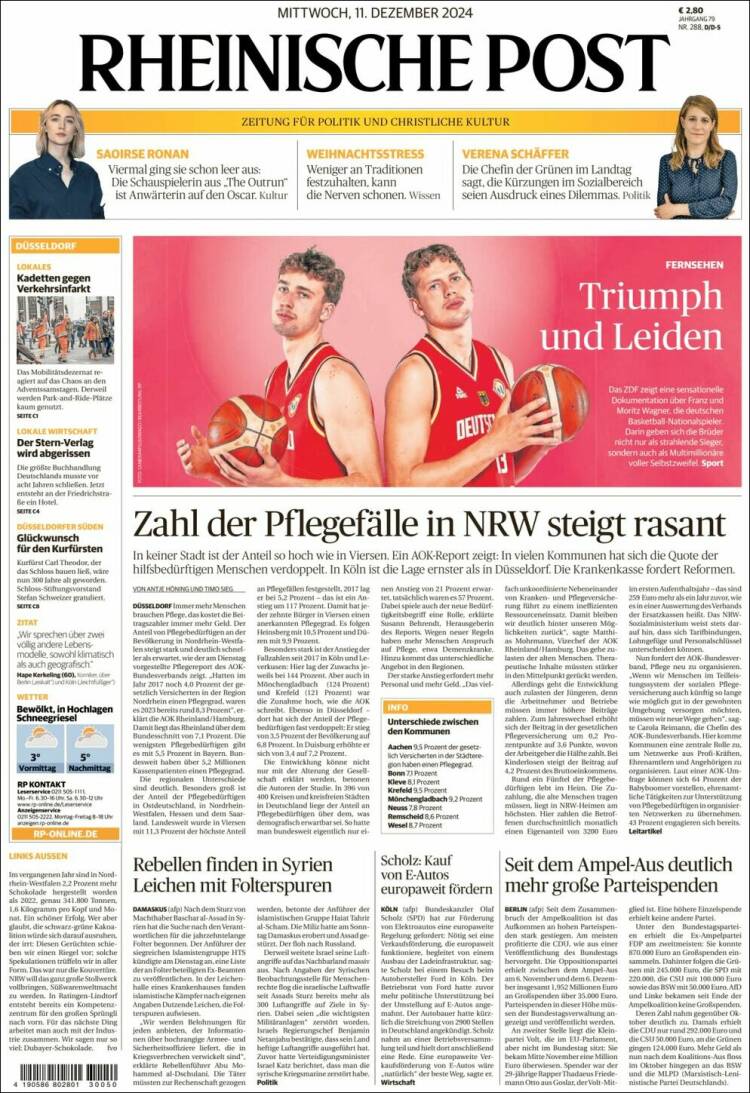 Portada de Rheinische Post (Germany)