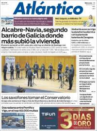 Portada de Atlántico Diario (España)