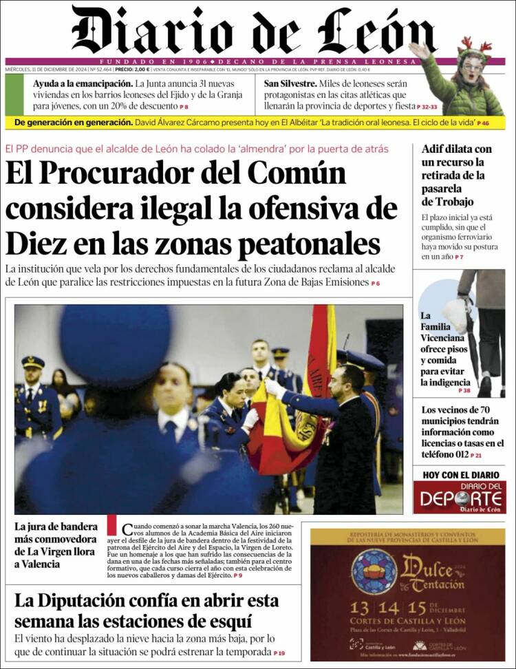 Portada de Diario de León (Spain)