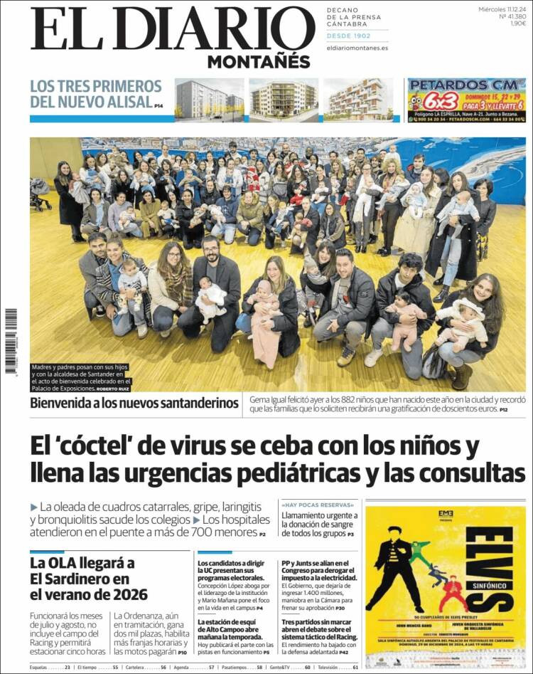 Portada de El Diario Montañés (Spain)
