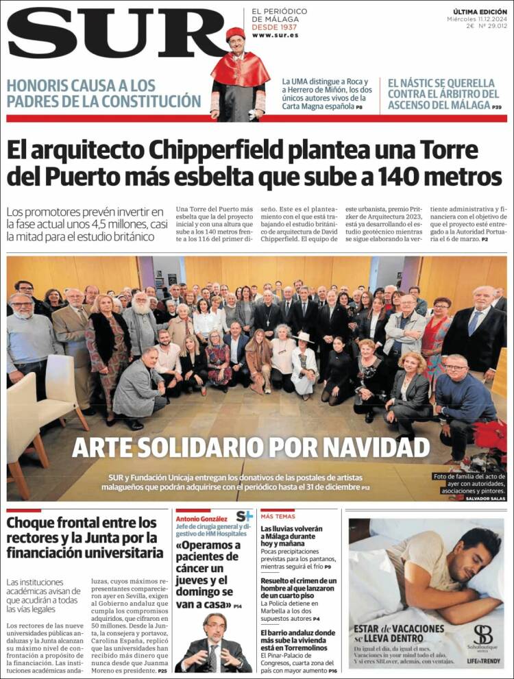 Portada de Diario el Sur (Spain)