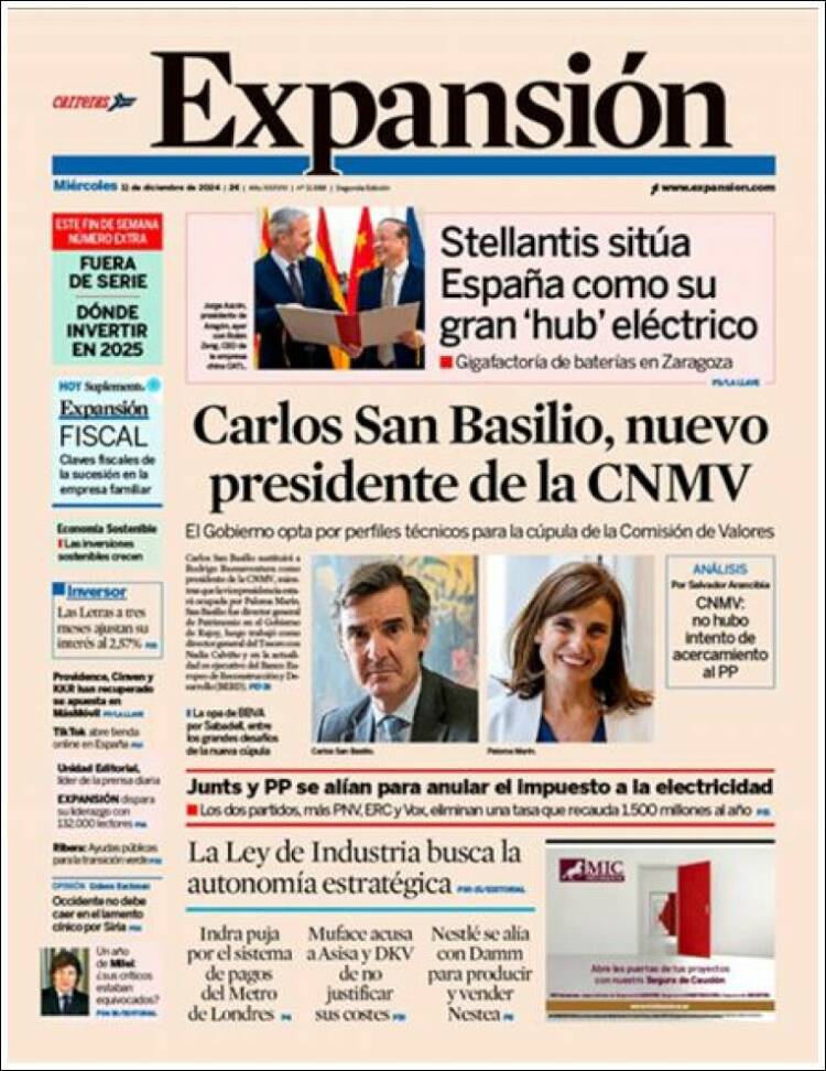 Portada de Expansión (Spain)