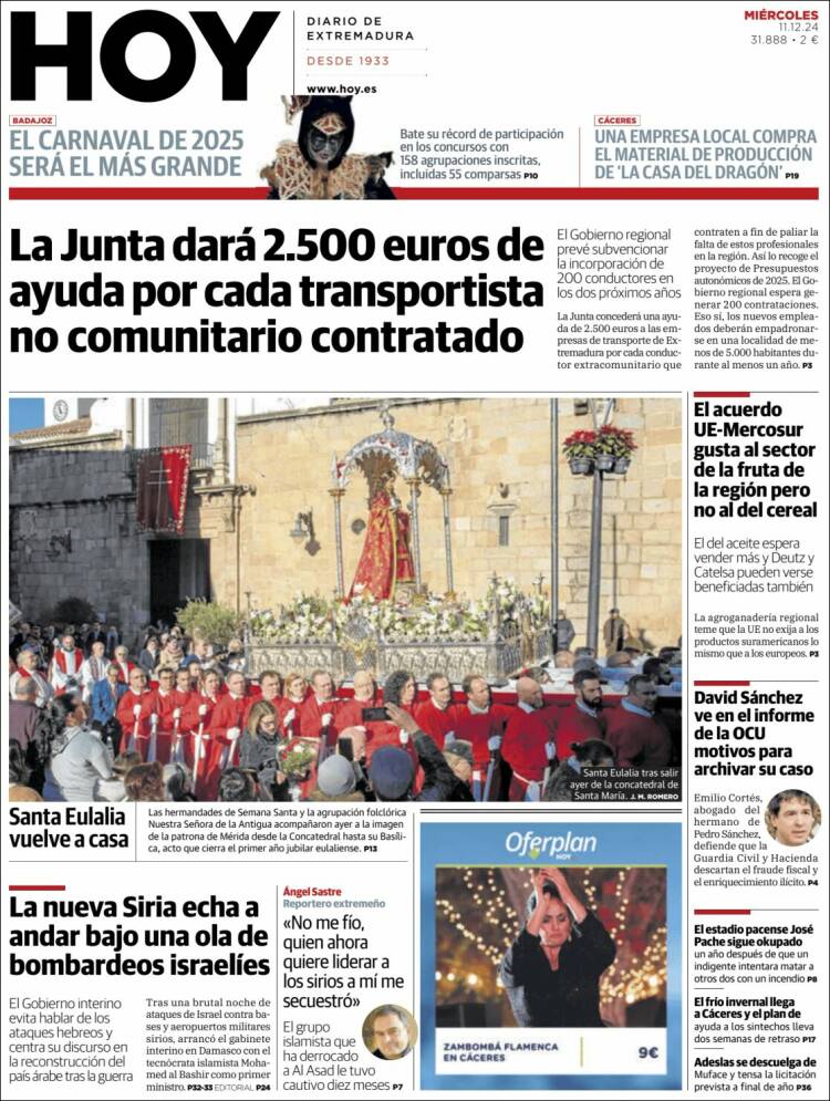 Portada de Hoy - Badajoz (Spain)