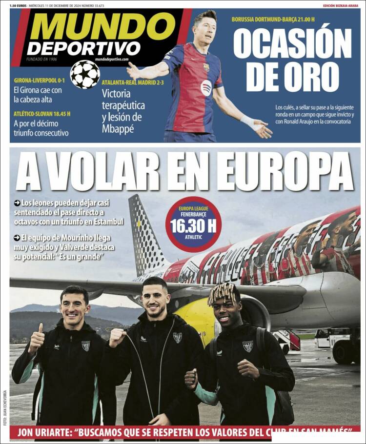 Portada de Mundo Deportivo Bizkaia (Spain)