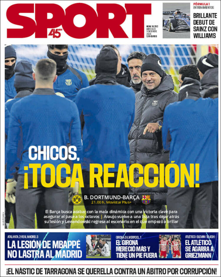 Portada de Sport (España)