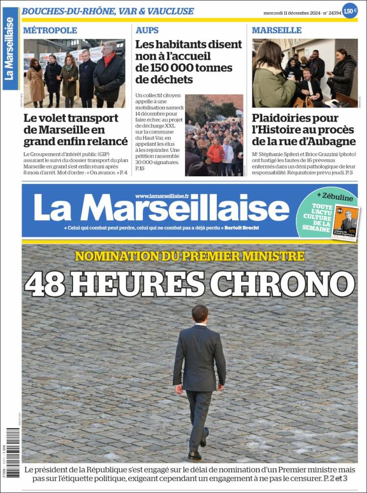 Portada de La Marseillaise (France)