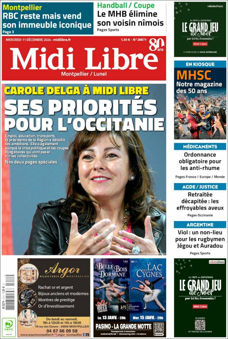 Portada de Midi Libre (France)