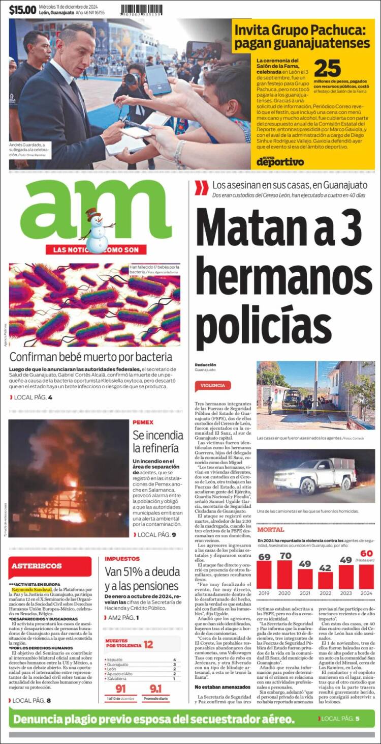 Portada de Al Día A.M. (México)