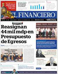 Portada de El Financiero (México)