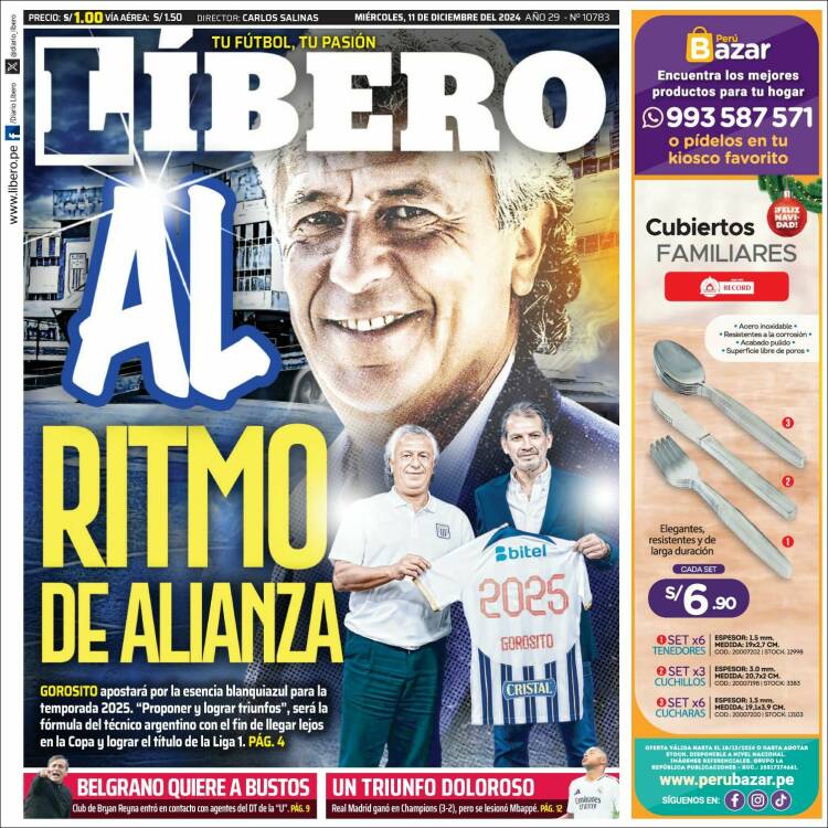 Portada de Líbero (Peru)