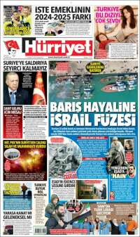 Portada de Hürriyet (Turquía)