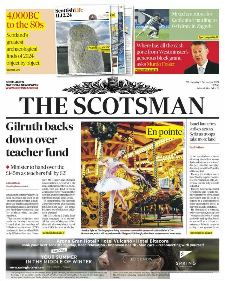 Portada de The Scotsman (United Kingdom)