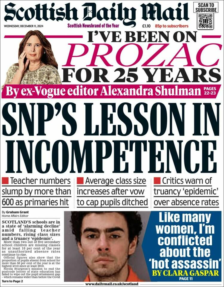 Portada de Scottish Daily Mail (United Kingdom)