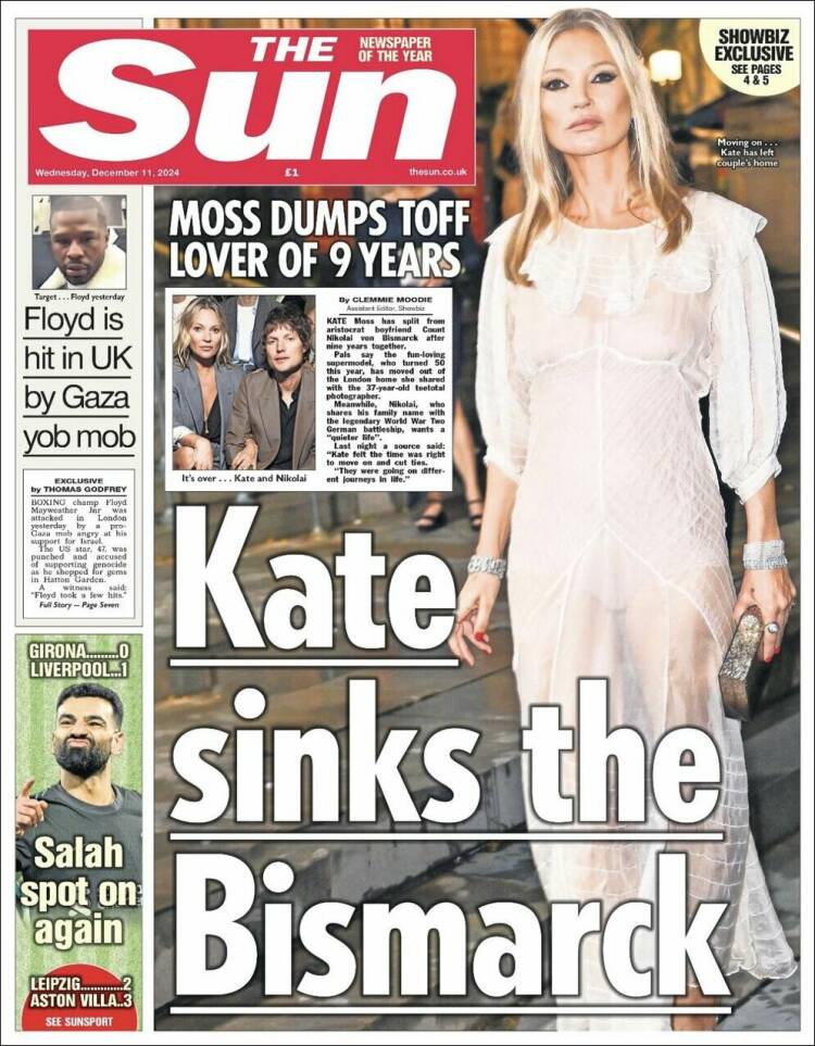 Portada de The Sun (United Kingdom)
