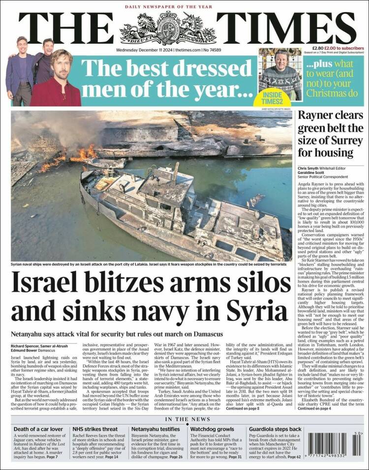 Portada de The Times (United Kingdom)