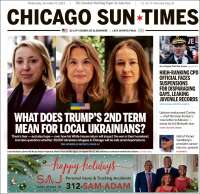 Portada de Chicago Sun-Times (USA)