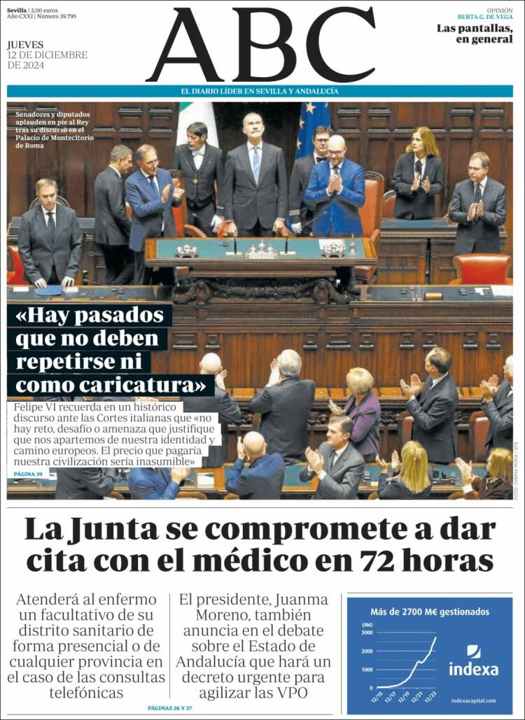 Portada de ABC - Sevilla (Spain)