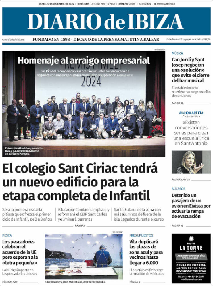 Portada de Diario de Ibiza (Spain)
