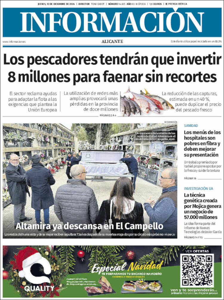 Portada de Diario Información (Spain)