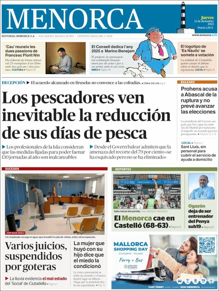 Portada de Menorca - Diario Insular (Spain)