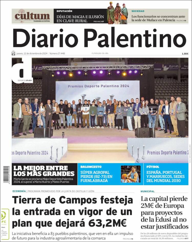 Portada de Diario Palentino (Spain)