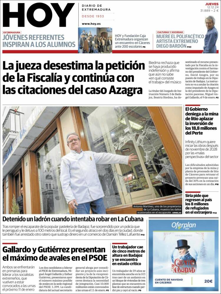 Portada de Hoy - Badajoz (Spain)