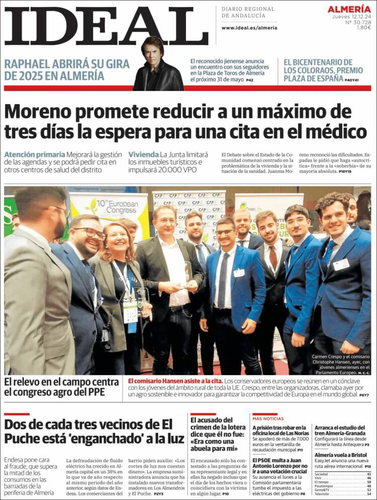 Portada de Ideal Almeria (Spain)